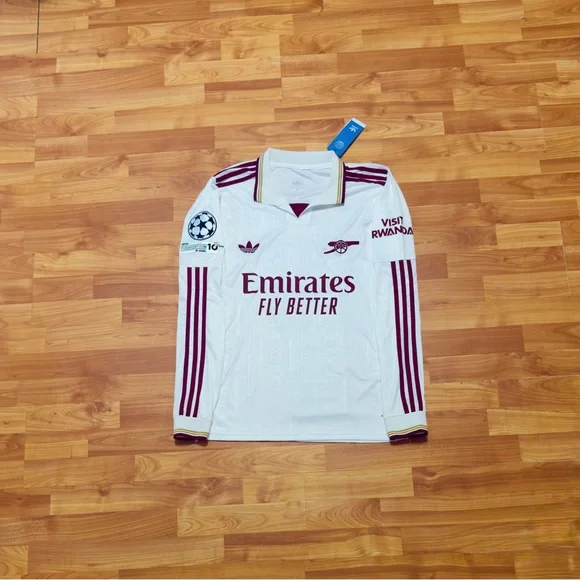 Saka #7 Arsenal 25/26 Third Jersey Fan Version Long Sleeve Size M - Picture 2 of 2